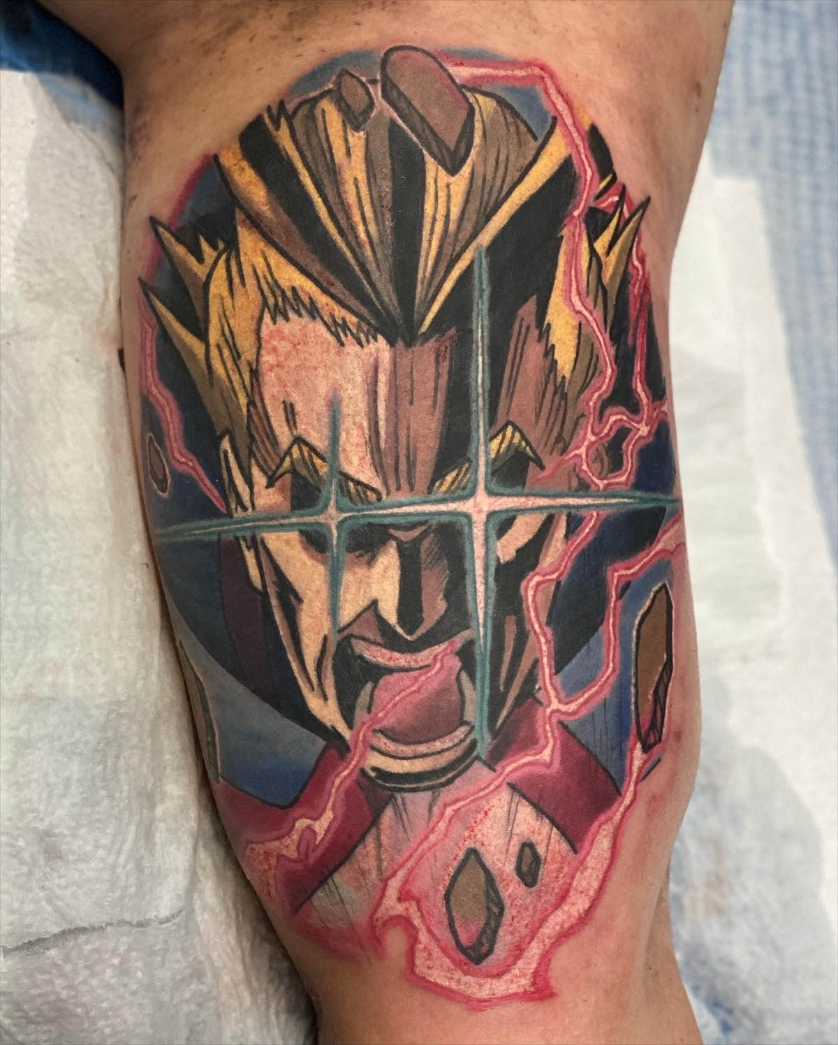Plussss Ultraaaa 💪 Smashhhhh 🌋 Excellent Tattoo of All Might is so  cool.😍 One For All 👆 Anime Boku no hero 😊 Artist Credit @rizztattoo 🎩…  | Tatuaggi